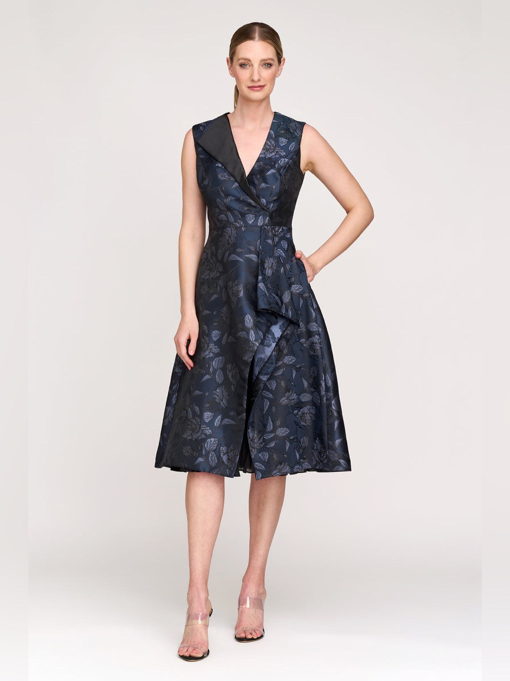 Nwt Kay Unger Lottie Midi Dress Sz 2